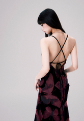 Velvet Butterfly Swing Dress